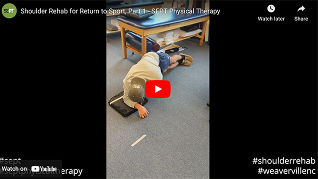 Shoulder Rehab for Return to Sport, Part 1